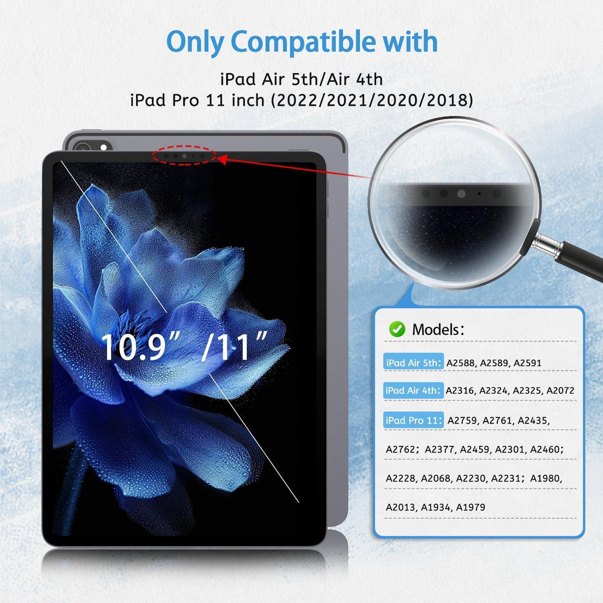 MOBDIK 2 Pack Paperfeel Screen Protector Compatible with iPad Pro 11 (2022&2021&2020&2018)/ iPad Air 5th & Air 4th Generation(10.9 Inch), Crafted for Natural Writing, Anti Glare, Easy Installation