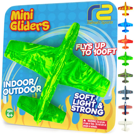 Foam Airplane - Best Outdoor Toys for Kids 3 4 5 6 7 8 9 + Year Old Boys - Best Toy Stuffers Gift & Boy Toddler Toys & Airplane Gift Idea - Gifts for Boys Toys Age 4-6 & Summer Party Favors