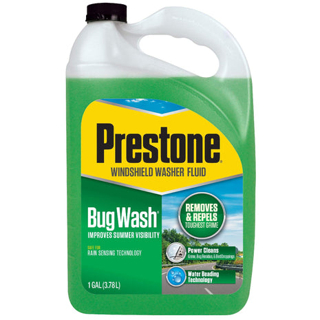 Prestone Bug Wash Windshield Washer Fluid, 1 Gallon