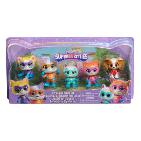 Disney Junior SuperKitties Hero Squad 5-Piece Figure Set, Kids Toys for Ages 3 Up by Just Play
