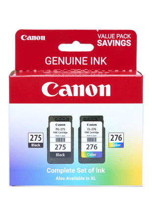 Canon PG-275 / CL-276 Genuine Ink Value Pack (2 Cartridges), Compatible with TS3520/3522/4722/3720/3722, TR4720