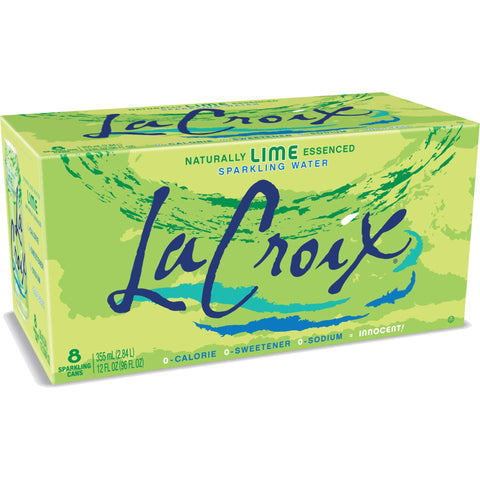 LaCroix Sparkling Water, Lime, 12 Fl Oz (pack of 8)