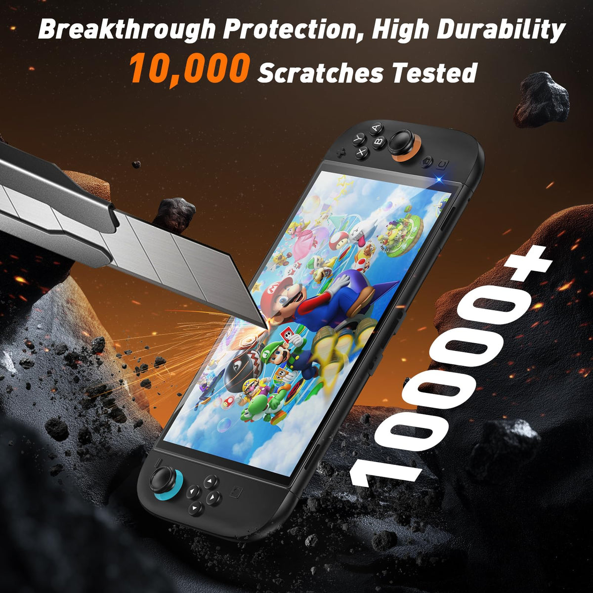 daydayup 4-Pack Screen Protector Tempered Glass for Nintendo Switch 2 [7.9 inch] 2025 with [Alignment Frame] -HD Clear Anti-Scratch Travel Transparent Clear Screen Protector