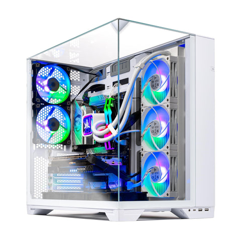 Skytech O11 Vision Gaming PC Desktop, Ryzen 7 7800X3D 4.2 GHz (5GHz Turbo Boost), NVIDIA RTX 5070 Ti 16GB GDDR7, 1TB Gen4 SSD, 32GB DDR5 RAM 6000 RGB, 850W Gold PSU, 360mm ARGB AIO, Wi-Fi, Win 11