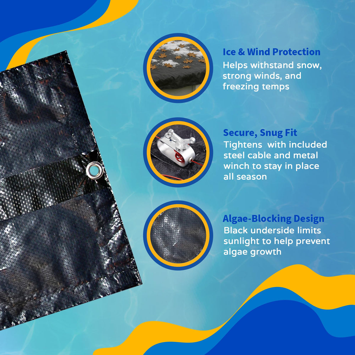Dirt Defender 8-Year 30-Feet Round Above-Ground Winter Pool Cover