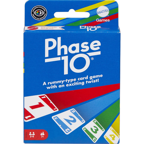 Mattel Games Phase 10 Card Game with 108 Cards, Great Game for Kids, Family or Adult Game Night, Ages 7 Years and Older