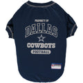 NFL Dallas Cowboys Dog T-shirt Medium. - Licensed Shirt for Pets Team Colored with Team Logos- Premium Stretchable Materials for the comfort of your Dog & Cat