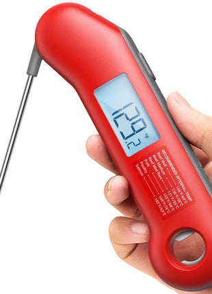 ThermoMaven Professional Meat Thermometer Digital, Ultra-Fast 0.5 Sec Instant Read, NIST Certified ±0.5°F Accuracy, IP67 Waterproof, Auto-Rotating Backlit Display, Lift-to-Wake, for BBQ/Cooking/Candy