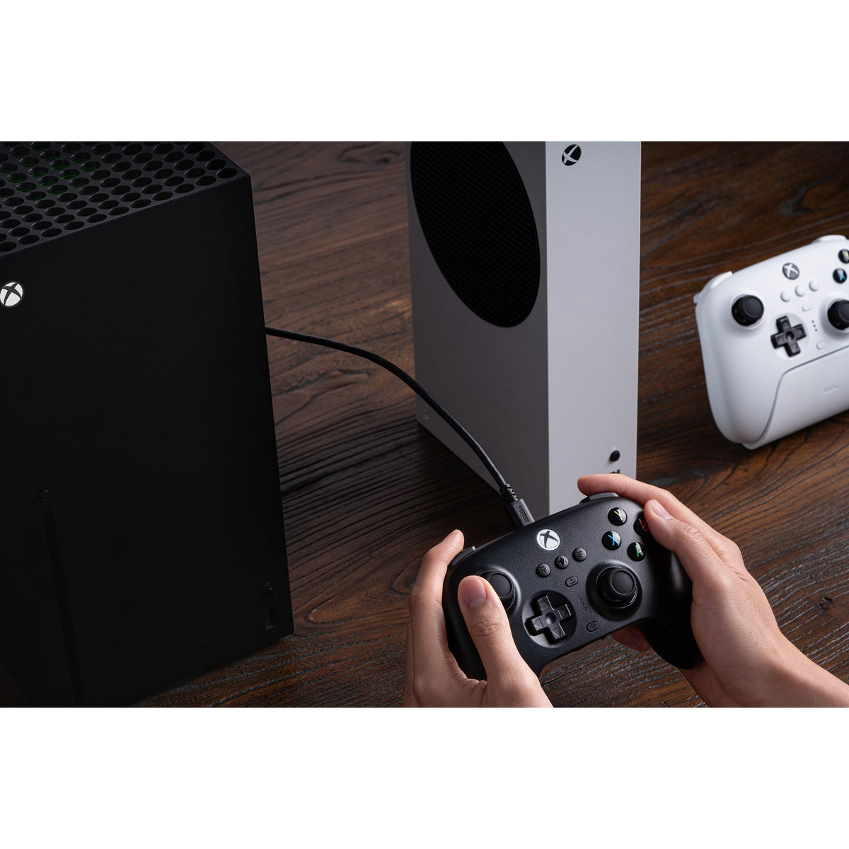 8Bitdo Ultimate 3-Mode Controller, Hall Effect Joysticks, Pro Back Buttons, Wired Only for Xbox Series X|S & Xbox One, Compatibility with Apple, Windows & Android, Officially Licensed (Black)