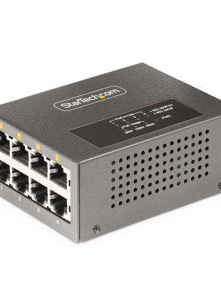StarTech.com 4-Port Multi-Gigabit PoE++ Injector, 5/2.5/1G Ethernet (NBASE-T), PoE/PoE+/PoE++, Wall/DIN Rail Mountable, TAA