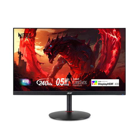 Acer Nitro 27 inch WQHD 2560 x 1440 PC Gaming IPS AMD FreeSync Premium | Up to 240Hz Refresh | Up to 0.5ms | DisplayHDR 400 | sRGB 99% | 1 x Display Port 1.4 & 2 x HDMI 2.1 | XV272U W2bmiiprx