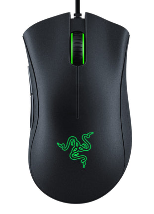 Razer DeathAdder Essential Ergonomic Wired Gaming Mouse, Black | 6400 DPI Optical Sensor, 5 Programmable Buttons, Rubber Side Grips, Mechanical Mouse Switches
