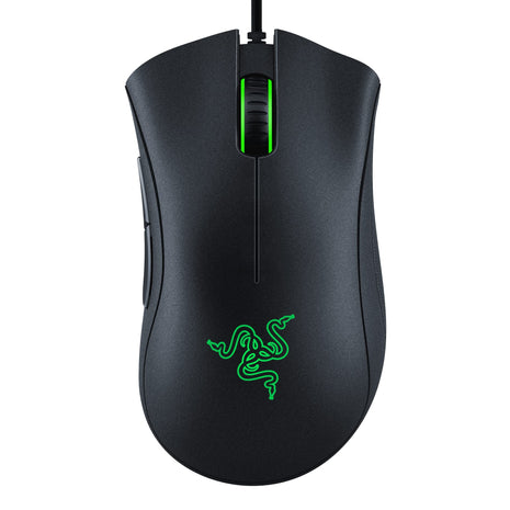 Razer DeathAdder Essential Ergonomic Wired Gaming Mouse, Black | 6400 DPI Optical Sensor, 5 Programmable Buttons, Rubber Side Grips, Mechanical Mouse Switches