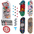 TECH DECK, Ultra DLX Fingerboard 4-Pack, Element Skateboards, Collectible and Customizable Mini Skateboards, Kids Toy for Ages 6 and up