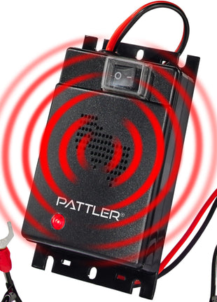 PATTLER® Marten Repellent for Car Engines - Ultrasonic Marten Repeller Under Hood for Immediate and Long-Term Protection Against Martens. Marten Deterrent for Cars Powered by 12V Car Battery - 1 Unit