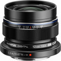 OM SYSTEM Olympus M.Zuiko Digital ED 12mm F2.0 Black for Micro Four Thirds System Camera, Compact Wide Angle Lens for Starry Sky and Landscape
