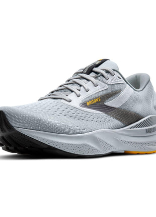 Brooks Men’s Adrenaline GTS 24 Supportive Running Shoe - Alloy/White/Gold Fusion - 11 Medium