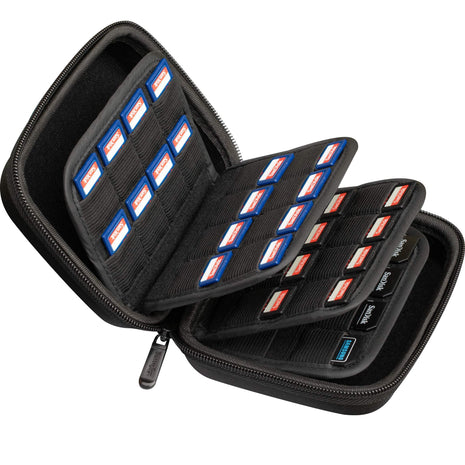 ButterFox Large Capacity 63 Slots Storage Case Holder for SD Memory Cards, Switch Game Cartridges, PS Vita Game and Micro SD Cards