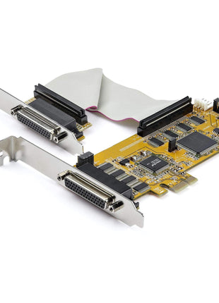 StarTech.com 8-Port PCI Express RS232 Serial Adapter Card, PCIe to Serial DB9 Card, Low Profile, 15kV ESD - Windows Only, TAA