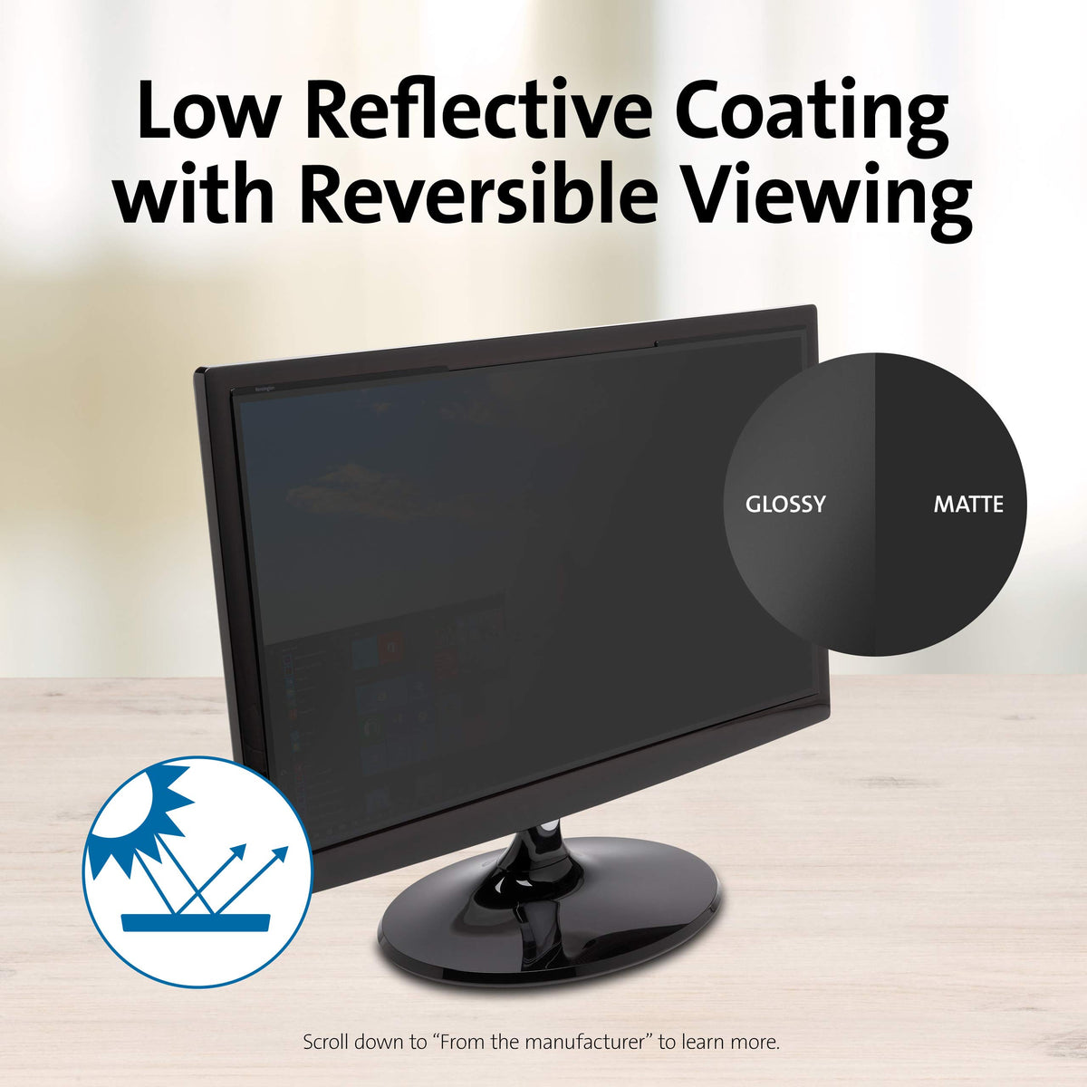 Kensington MagPro 24" (16:10) Monitor Privacy Screen with Magnetic Strip (K58358WW)