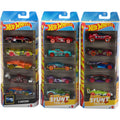 Hot Wheels Toy Cars or Trucks 5-Pack Bundle, 3 Themed Sets of 5 1:64 Scale Vehicles, 15 Total Vehicles for Kids & Collectors (Styles May Vary)