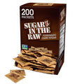 Sugar In The Raw Turbinado Cane Sugar Packets, 200 Ct Box, 1 Pack, Pure, All-Natural Turbinado Sugar, Non-GMO Project Verified, Kosher, Vegan and Gluten Free