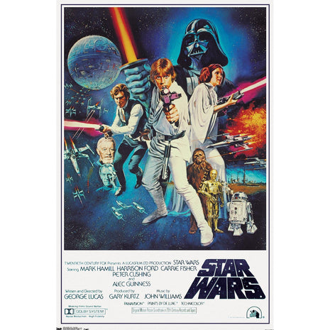 Trends International Star Wars IV One sheet Collector's Edition Wall Poster 24 inch x 36 inch for Bedroom