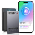 AI Voice Recorder, Note Voice Recorder - Transcribe & Summarize, AI Noise Cancellation Technology, Supports 152 Languages, 64GB Memory APP Control Audio Recorder for Lectures, Meetings, Calls, Gray