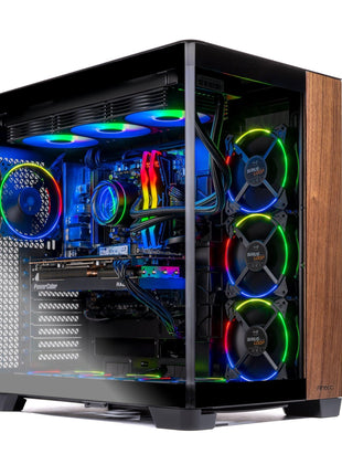 Skytech Prism 4 Gaming PC Desktop, Ryzen 7 9800X3D 4.7 GHz (5.2 GHz Turbo), AMD RX 9070 XT 16GB, X670 Board, 2TB Gen4 NVMe SSD, 32GB DDR5 RAM 5600 RGB, 850W Gold ATX 3 PSU, Wi-Fi, Win 11