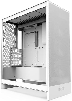 NZXT H7 Flow RGB - Mid-Tower ATX Airflow PC Case - White | Airflow ATX build with pre-installed 360mm RGB fan unit. Bottom GPU cooling and CAM-ready lighting out of the box.