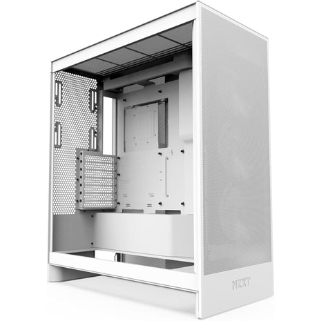 NZXT H7 Flow RGB - Mid-Tower ATX Airflow PC Case - White | Airflow ATX build with pre-installed 360mm RGB fan unit. Bottom GPU cooling and CAM-ready lighting out of the box.