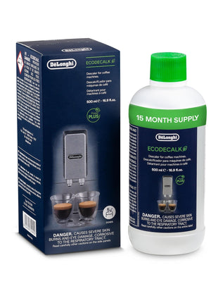 De'Longhi EcoDecalk Descaler, Universal Descaling Solution for Coffee & Espresso Machines, 16.90 oz (5 uses)