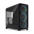 Fractal Design Meshify 3 XL Black RGB Tempered Glass Light Tint - High Airflow PC Gaming Case - Mesh Front Panel - Three ARGB Momentum 14 Gen 2 Fans Included - Spacious Interior - GPU up to 512mm