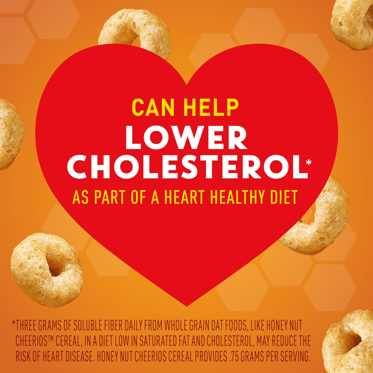 Honey Nut Cheerios, Heart Healthy Gluten Free Breakfast Cereal with Whole Grain Oats, Mega Size, 27.2 oz