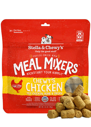 Stella & Chewy's Freeze-Dried Raw Chicken Meal Mixers- Dog Food Topper and Mixer - Made with 95% Cage-Free Chicken, Organs & Bone - Perfect for Picky Eaters - Grain-Free - 3.5oz