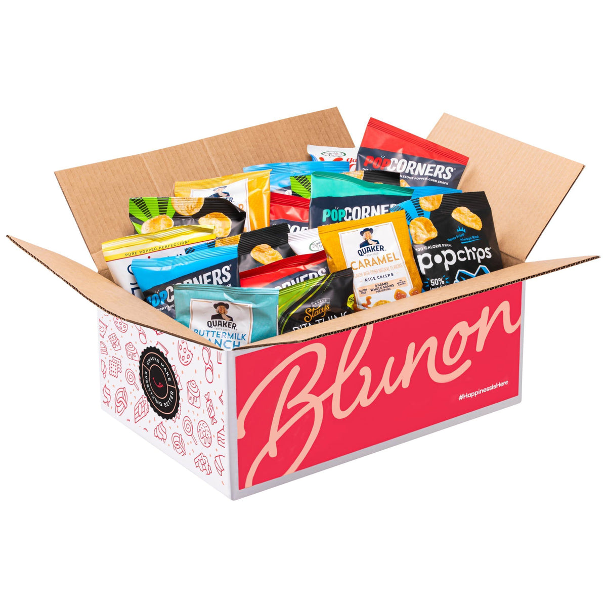 Snacks Variety Pack for Adults - Snack Box Care Package Gift Box - Bulk Healthy Snack Bag Assortment (34 pack)