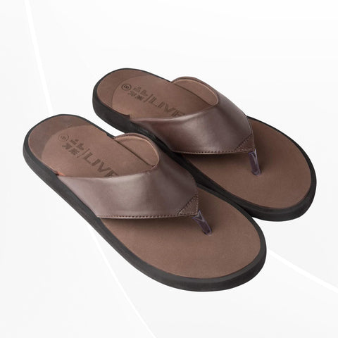 LivEasy Extra Soft Ortho Care Diabetic & Orthopedic Slippers/Doctor Slippers - Men Brown UK-6