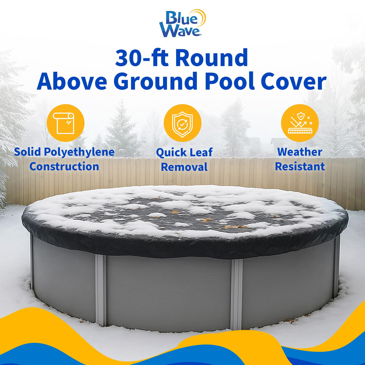 Dirt Defender 8-Year 30-Feet Round Above-Ground Winter Pool Cover