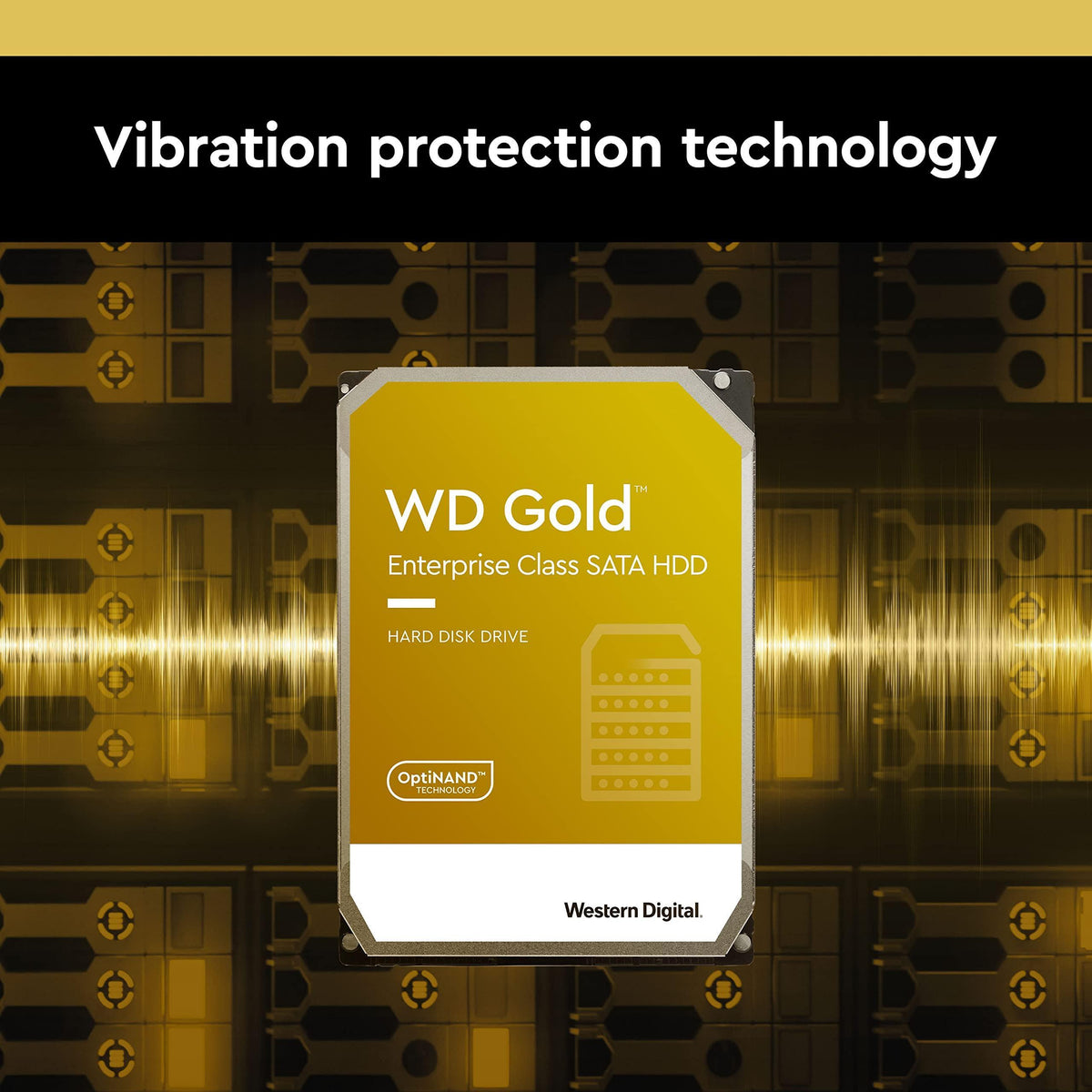 Western Digital 18TB WD Gold Enterprise Class Internal Hard Drive - 7200 RPM Class, SATA 6 Gb/s, 512 MB Cache, 3.5" - WD181KRYZ