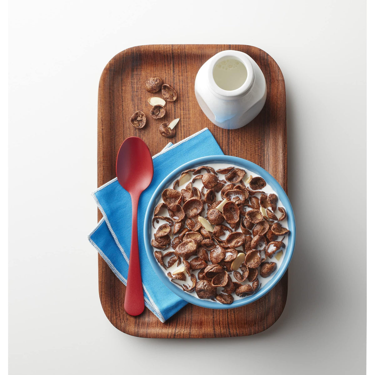 Post Premier Protein Chocolate Almond Cereal, Chocolatey Protein Cereal Flakes with Sliced Almonds, Contains 20g of Protein Per Serving, 9 OZ Box