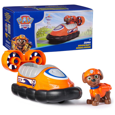 Paw Patrol Zuma Hovercraft Toy Vehicle with Collectible Figure | Classic Hovercraft Rescue Vehicle, Working Spinning Fan Blades, Zuma Pup Action Figure, Kids Toys for Boys & Girls Ages 3+