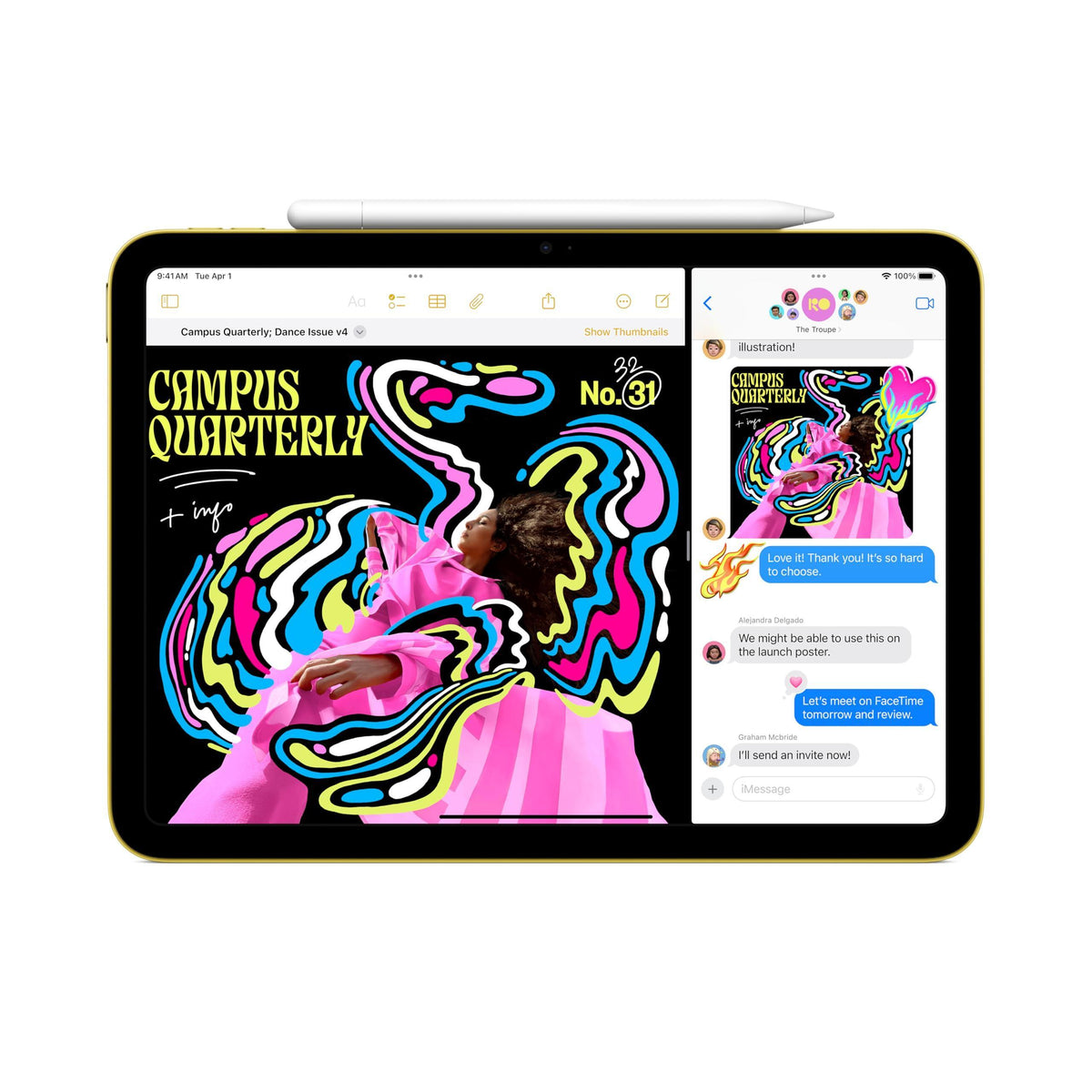 Apple iPad 11-inch: A16 chip, 11-inch Model, Liquid Retina Display, 256GB, Wi-Fi 6, 12MP Front/12MP Back Camera, Touch ID, All-Day Battery Life — Silver