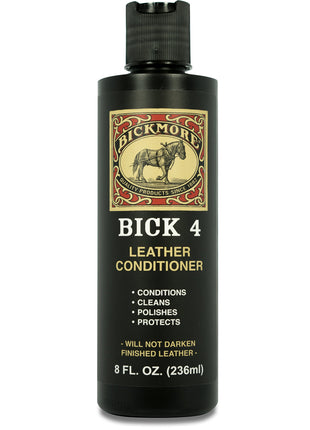 Bickmore Bick 4 Leather Conditioner 8 oz - Cleaner & Conditioner - Restore Polish & Protect All Smooth Finished Leathers