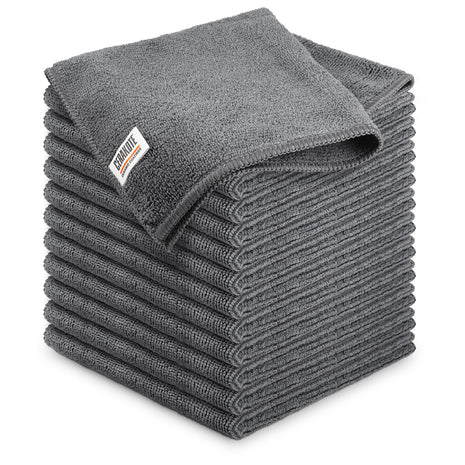 CERAKOTE Microfiber Towels (12 Pack) - Cleaning and Application Towels - Durable 300 GSM Lint-Free Material - Ideal for Cars, Home, Shop and Office