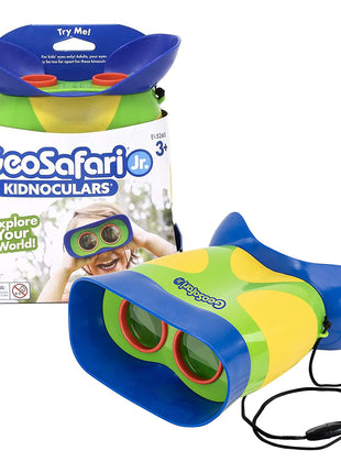 Educational Insights GeoSafari Kidnoculars - Toy Binoculars for Kids, Outdoor Toys for Kids Ages 4-8, Toddler Camping and Nature Toys, Lightweight Binoculars with Neck Strap, Bird Watching Gear