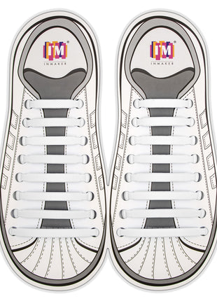 INMAKER No Tie Shoelaces for Adults and Kids, Elastic Laces for Sneakers | Rubber Silicone Tieless Laces, Stretchy Shoelaces