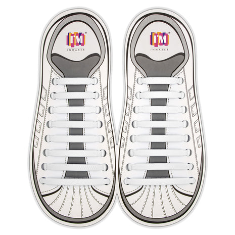 INMAKER No Tie Shoelaces for Adults and Kids, Elastic Laces for Sneakers | Rubber Silicone Tieless Laces, Stretchy Shoelaces