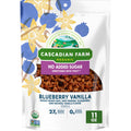 Cascadian Farm Organic Granola with No Added Sugar, Blueberry Vanilla Cereal, Resealable Pouch, 11 oz.