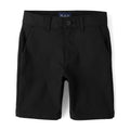 The Children's Place,Boys,Uniform Quick Dry Chino Shorts,Black,6
