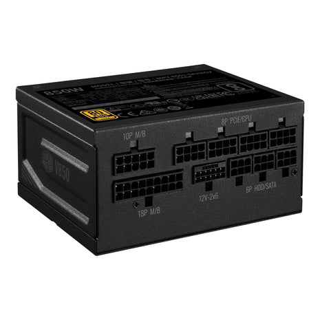 Cooler Master V850 SFX Gold ITX SFF Power Supply, PCIe 5.1 Ready | Certification Cybenetics Gold & Noise A-, 80 PLUS Gold, 850W, Mini-ITX & SFF Systems, ATX 3.1, 12V-2x6 Cable, Fully Modular